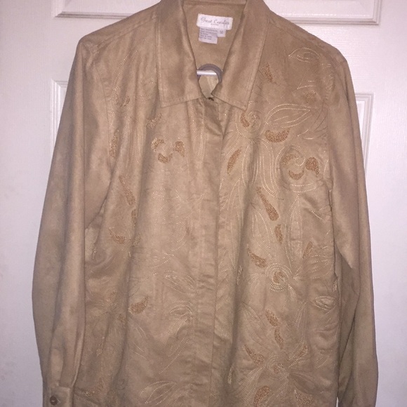 Olive Green or Tan 2 piece Suit Size M - Picture 8 of 16